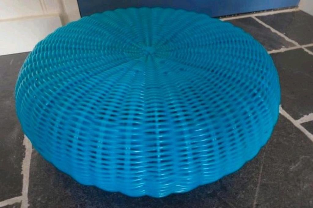 Vintage IKEA - Sävö Hocker - Monika Mulder, sublieme staat!, Rond, Minder dan 50 cm, Zo goed als nieuw, Ophalen