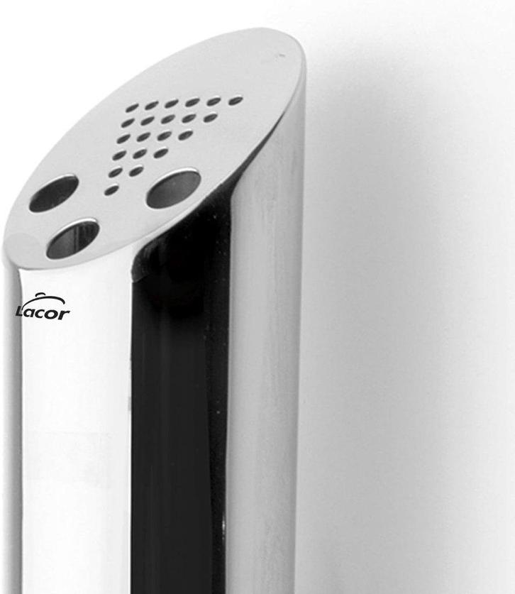 Nieuw | Mooie design wandasbak 46cm hoog , rond inox Ø8, Tuin en Terras, Overige Tuin en Terras, Nieuw, Ophalen