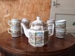 Enoch Wedgwood Shakespeare sonnets  theepot en mokken, Gebruikt, Vintage, Ophalen of Verzenden, Overige stijlen