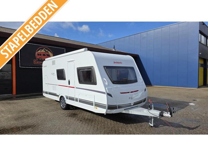 Dethleffs C'Go Edition 10 495 QSK Mover,luifel,airco,stapel, Caravans en Kamperen, Caravans, Bedrijf, tot en met 6, 1000 - 1250 kg