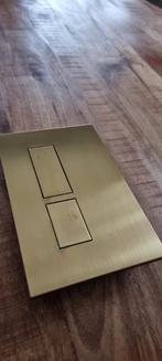 2 stuks bedieningspaneel voor Toilet goud/messing geborsteld, Ophalen of Verzenden, Toilet