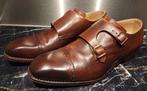 Harris double monk herenschoenen maat 8,5, Kleding | Heren, Schoenen, Harris, Bruin, Ophalen of Verzenden, Gespschoenen