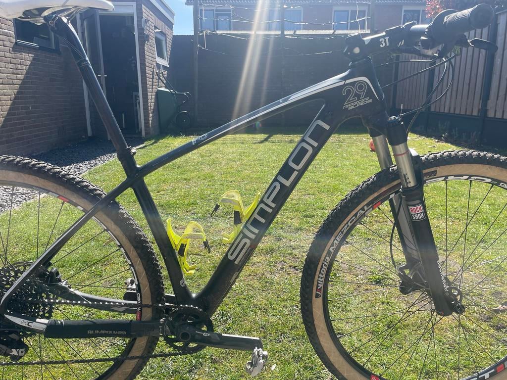 Simplon Razorblade 29er carbon  SRAM XO Eagle RockShox Reba, Fietsen en Brommers, Fietsen | Mountainbikes en ATB, Gebruikt, Hardtail