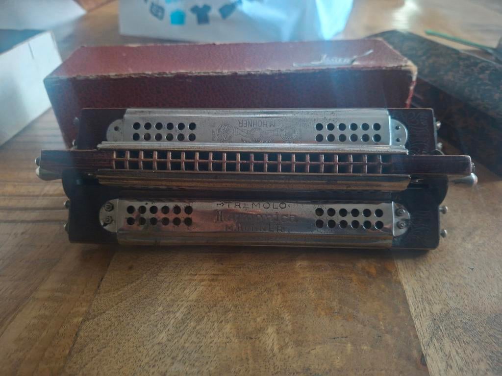 Vintage Hohner "The 64" Chromonica C-mondharmonica, Ophalen of Verzenden