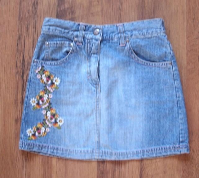 h&m spijkerrokje, Kinderen en Baby's, Kinderkleding | Maat 122, Meisje, Ophalen of Verzenden, Zo goed als nieuw, Jurk of Rok