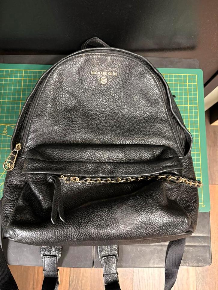 Michael Kors Slater rugzak zwart leer origineel, Sieraden, Tassen en Uiterlijk, Tassen | Rugtassen, Zo goed als nieuw, Overige merken