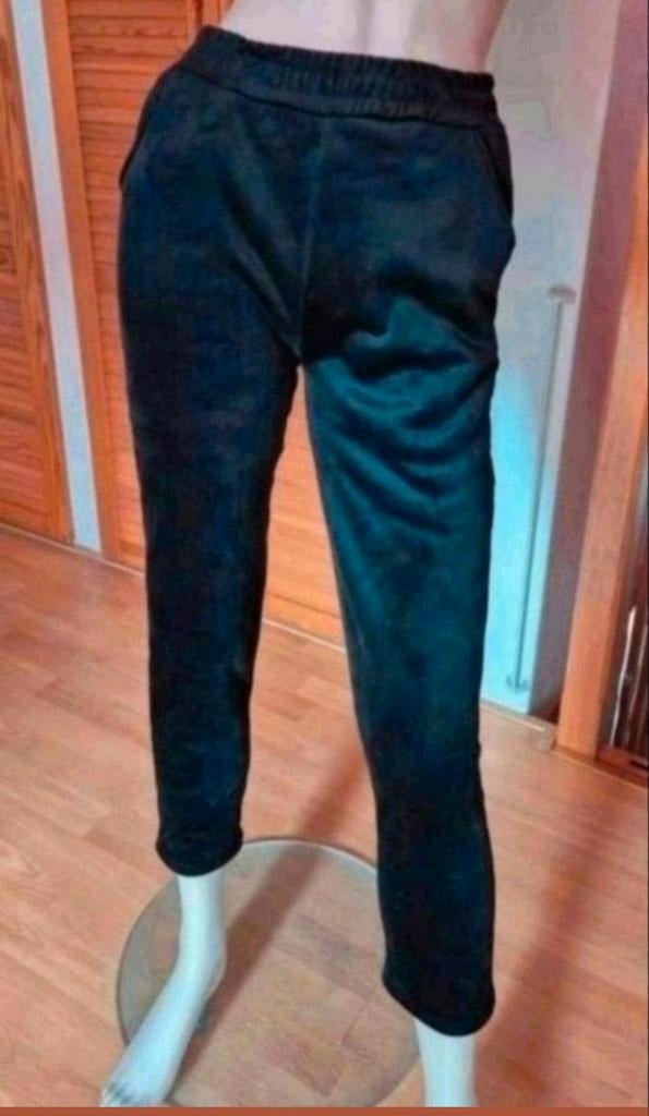 Nieuwe warme broek met teddy voering maat XS/S, Zwart, Nieuw, Ophalen of Verzenden, Maat 34 (XS) of kleiner