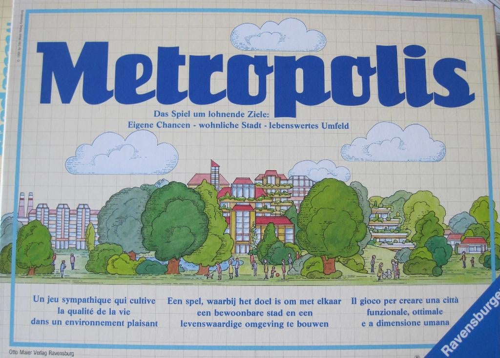 bordspel Metropolis - 1984, Hobby en Vrije tijd, Gezelschapsspellen | Bordspellen, Vijf spelers of meer, Ophalen of Verzenden