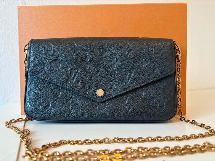 Louis Vuitton Pochette Felicie zwart, Sieraden, Tassen en Uiterlijk, Tassen | Damestassen, Gebruikt, Handtas, Zwart, Ophalen