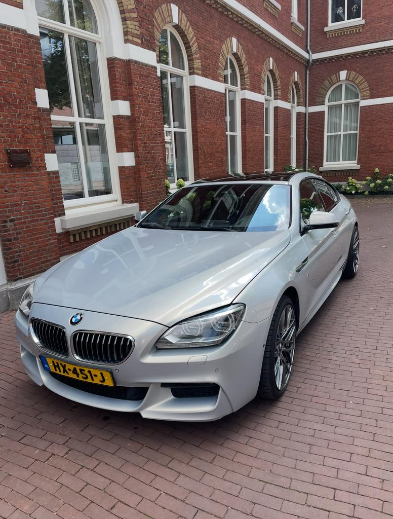 BMW 6-Serie Gran Coupé 640i Xdrive 320PK AUT 2015 Grijs, Auto's, Automaat, 1800 kg, 6-Serie Gran Coupé, 320 pk