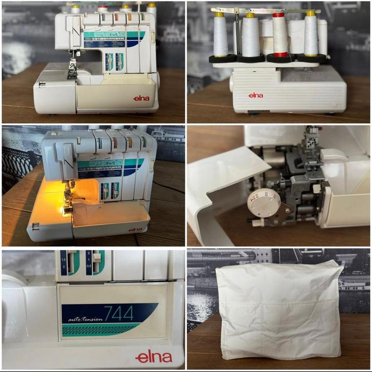 Elna 744 Coverlock / Lockmachine – In goede staat, Hobby en Vrije tijd, Naaimachines en Toebehoren, Gebruikt, Lockmachine, Overige merken