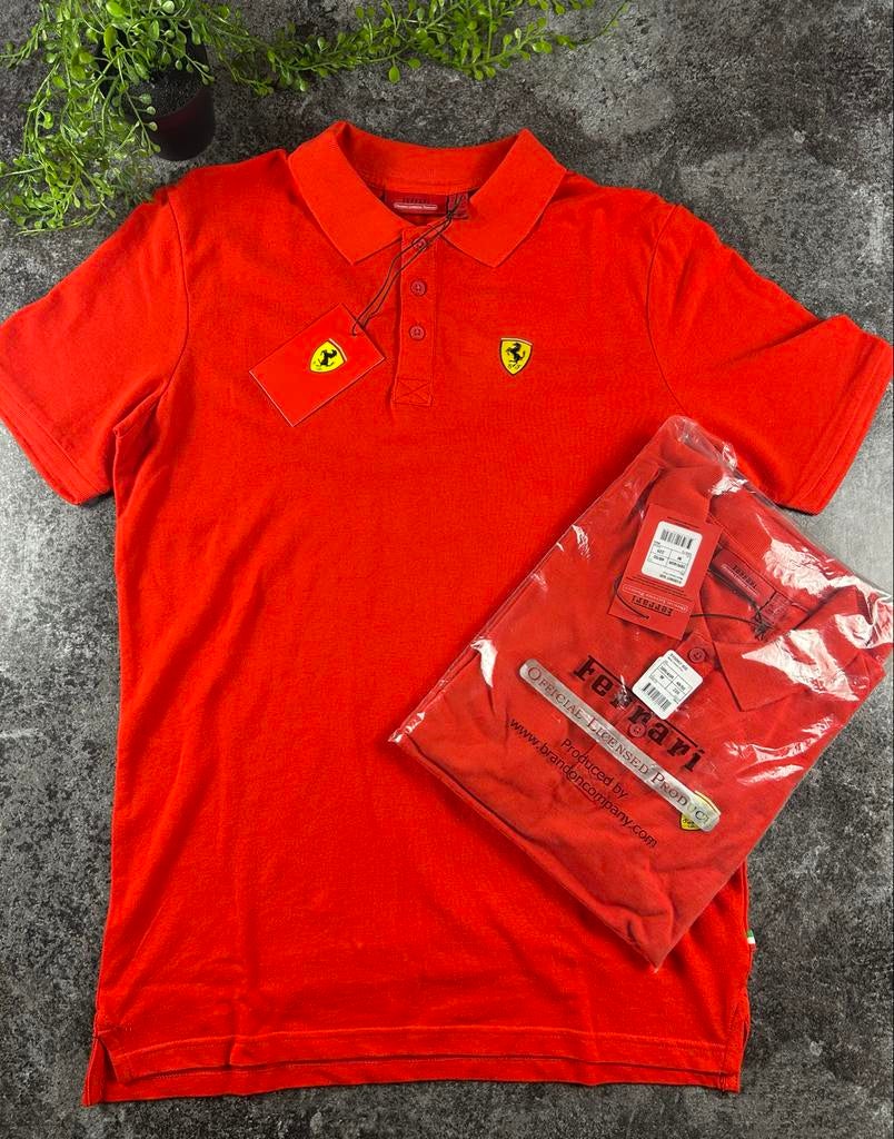 Ferrari Polo Rosso Corsa - Nieuw met labels (M), Ophalen of Verzenden, Nieuw, Maat 48/50 (M), Rood