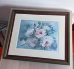 Jan Kooistra aquarel van rozen. Genummerd 440/1500., Ophalen