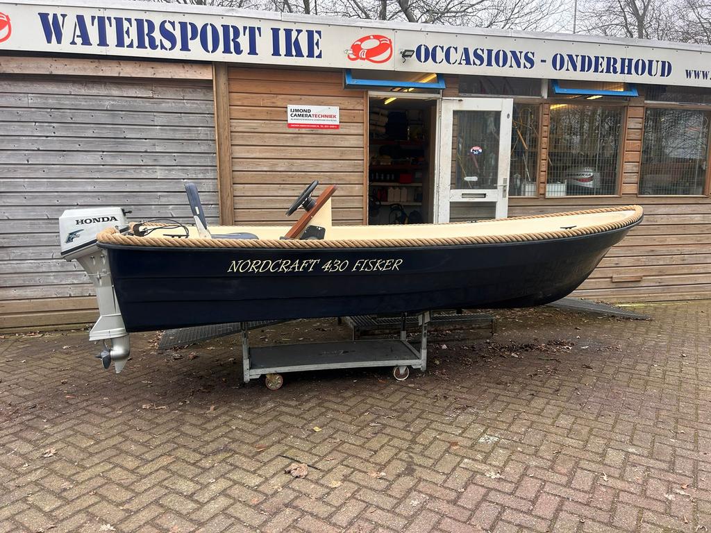 Mooie sloep Nordcraft fisker 430 incl honda 6 pk 4 takt, Watersport en Boten, Sloepen, Zo goed als nieuw, Tot 10 pk, 3 tot 6 meter
