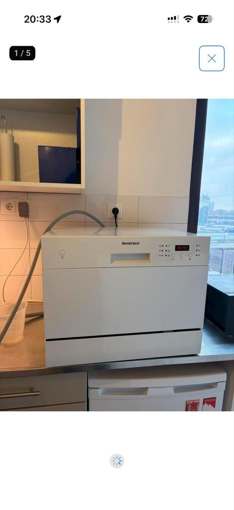 Silvercrest Mini Vaatwasser - Compact en Efficiënt, Witgoed en Apparatuur, Vaatwasmachines, Eco programma, Minder dan 10 liter