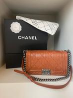 Chanel Boy Flap Bag Medium Cognac, ZGAN, Limited Edition, Sieraden, Tassen en Uiterlijk, Tassen | Damestassen, Ophalen of Verzenden