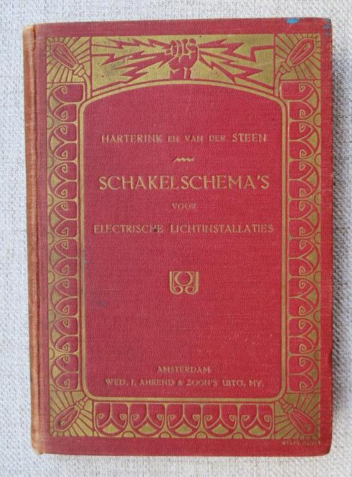 Harterink Schakelschema's Electrische Lichtinstallaties 1910, Antiek en Kunst, Antiek | Boeken en Bijbels, Ophalen of Verzenden