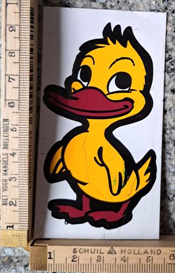 Vintage sticker Eendje duck Citroën 2CV autosticker Dyane  beschikbaar voor biedingen