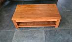 Teakhouten salontafel met onderblad, Ophalen, Gebruikt, Rechthoekig, Teakhout