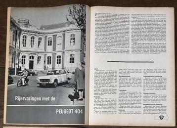 Peugeot 404 test in Autokampioen 1968 beschikbaar voor biedingen