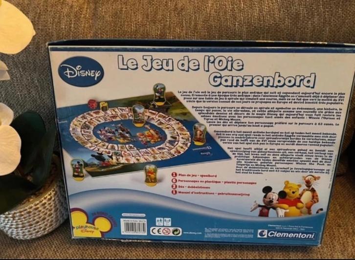 Disney Ganzenbord - Compleet & Leuk!, Hobby en Vrije tijd, Gezelschapsspellen | Bordspellen, Gebruikt, Drie of vier spelers, Ophalen of Verzenden
