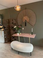 Roze bistro tafeltjes, Huis en Inrichting, Tafels | Bijzettafels, Ophalen, Overige materialen, Vierkant, 55 tot 75 cm