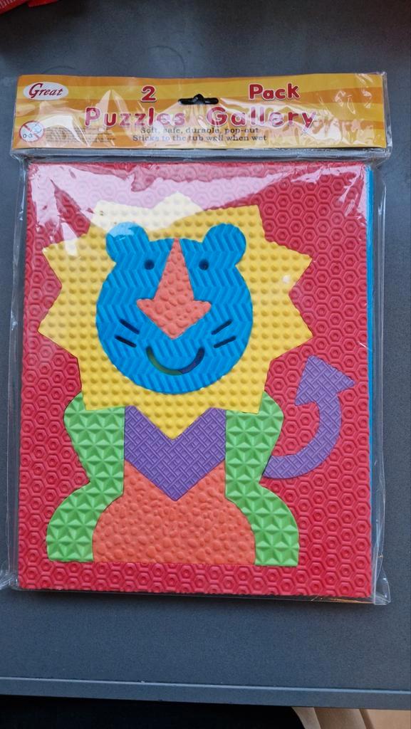 Dieren Foam puzzeltje, Kinderen en Baby's, Speelgoed | Kinderpuzzels, Nieuw, Minder dan 10 stukjes, Ophalen of Verzenden