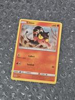 Cosmos Holo Litten SM08 Sun & Moon Black Star Promo, Ophalen of Verzenden, Gebruikt, Losse kaart, Foil