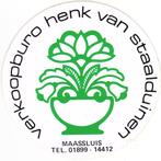 Sticker bloemen verkoopburo van Staalduinen Maassluis, Verzenden, Zo goed als nieuw, Bedrijf of Vereniging