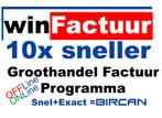 Groothandel Facturatie Software WinFactuur Programma MKB ZZP, Ophalen of Verzenden, Nieuw, Windows