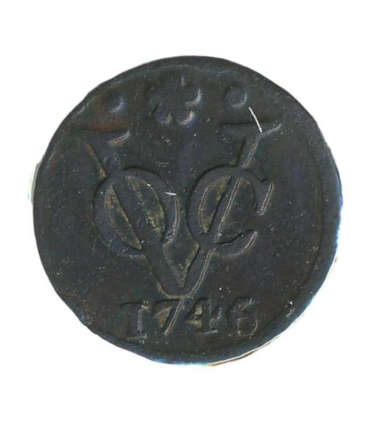 Holland Duit (VOC) 1746, Postzegels en Munten, Munten | Nederland, Losse munt, Overige waardes, Vóór koninkrijk, Ophalen of Verzenden
