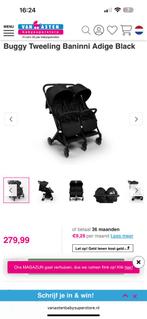 Baninni duo buggy aidge black, Ophalen, Zo goed als nieuw, Kinderwagen of Buggy