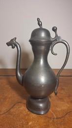 Tinnen kan met drakenkop, Ophalen of Verzenden