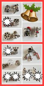 ZILVEREN PANDORA KERST BEDELS OA MET GOUD & STEENTJES 🎄🎁🎅, Sieraden, Tassen en Uiterlijk, Bedels, Ophalen, Pandora, Zo goed als nieuw