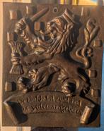 Nederlandse arbeidsdienst gedenk plaquette koper 1940, Verzamelen, Ophalen of Verzenden, Overige soorten, Nederland, Kunstobject