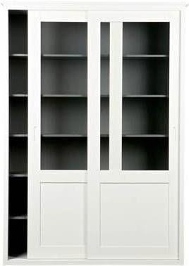 WOOOD Vitrinekast - Vince, Huis en Inrichting, Kasten | Vitrinekasten, Zo goed als nieuw, 150 tot 200 cm, 100 tot 150 cm, 25 tot 50 cm