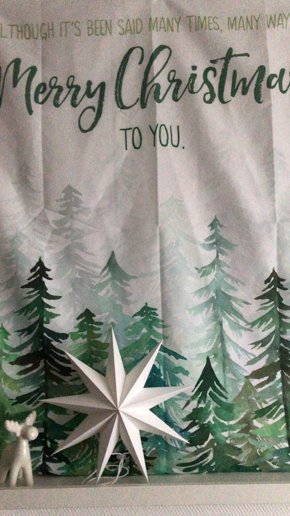 Christmassong Nat King Cole op doek kerstboom print 60x90cm, Diversen, Kerst, Nieuw, Ophalen of Verzenden