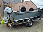 Marcraft 440 visboot met 60 PK Honda., Watersport en Boten, Vis- en Consoleboten, Aluminium, Ophalen of Verzenden, Zo goed als nieuw