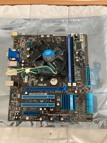 Asus P7H55-M LX Moederbord + i3 550 + 8GB RAM beschikbaar voor biedingen