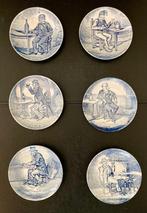 Vintage boterbordjes Delfts blauw van Royal Sphinx by Boch. , Antiek en Kunst, Antiek | Keramiek en Aardewerk, Ophalen of Verzenden