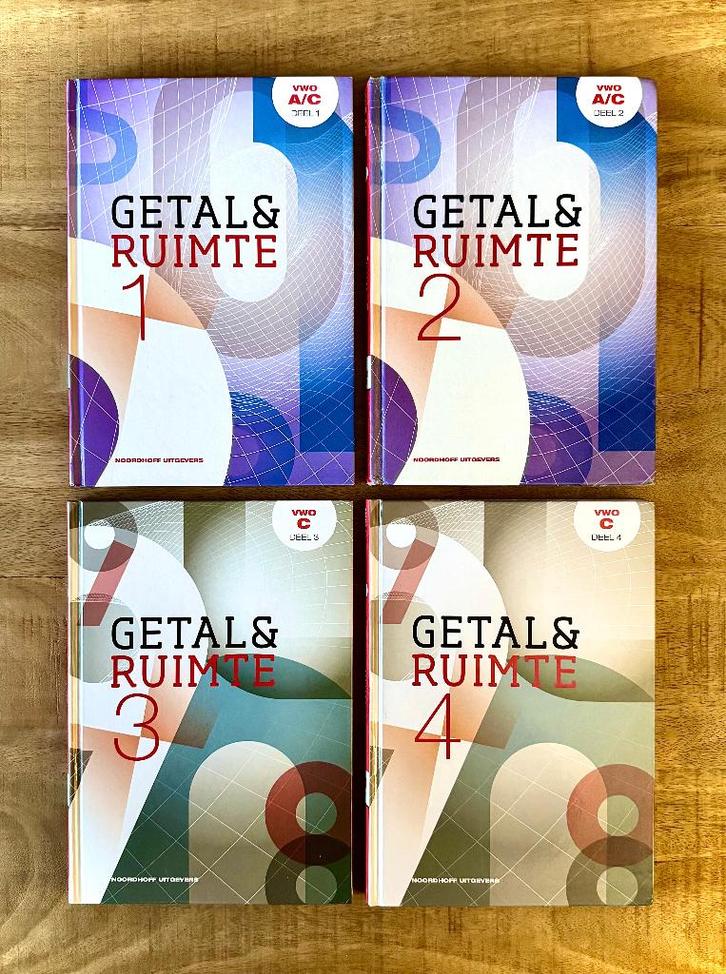 Getal & Ruimte VWO Deel 1, 2, 3, 4. Wiskunde C. 11e Editie., Boeken, Schoolboeken, Zo goed als nieuw, Wiskunde A, VWO, Ophalen of Verzenden