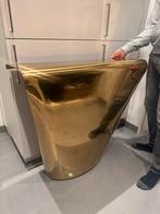 Gebogen goud wandmeubel/console -  design, Huis en Inrichting, Ophalen, Zo goed als nieuw, 25 tot 50 cm, Minder dan 100 cm