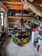 Glas in lood lamp vintage, Ophalen of Verzenden