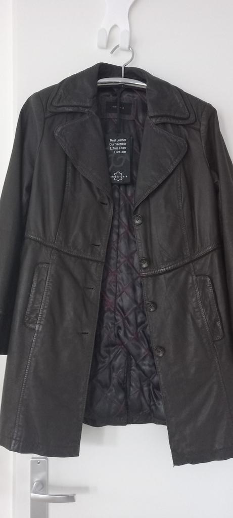 Nieuwe leren jas dames - Donna D maat 40, Kleding | Dames, Jassen | Winter, Nieuw, Maat 38/40 (M), Bruin, Ophalen of Verzenden
