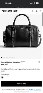 Zadig & Voltaire Sunny Medium Studs Bag - Zwart, Ophalen of Verzenden, Nieuw, Zwart, Handtas