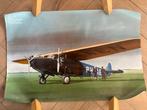 KLM Fokker F.VIIb Poster - Luchtvaartgeschiedenis, Gebruikt, Rechthoekig Liggend, Ophalen of Verzenden, A1 t/m A3