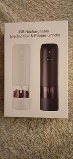 Nieuwe elektrische zout- en pepermolen, 2 keer zwart, Ophalen of Verzenden, Nieuw