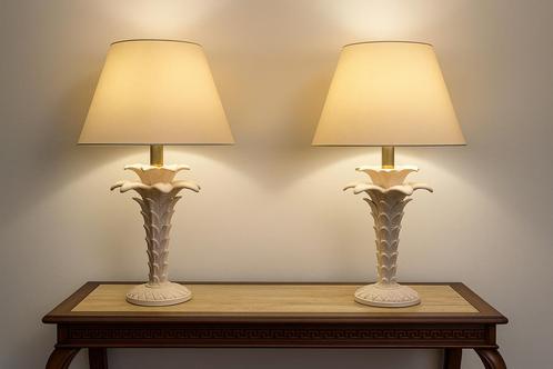 Zeer zeldzame set Italiaanse jaren 60 lampen, Huis en Inrichting, Lampen | Tafellampen, Zo goed als nieuw, 75 cm of meer, Stof