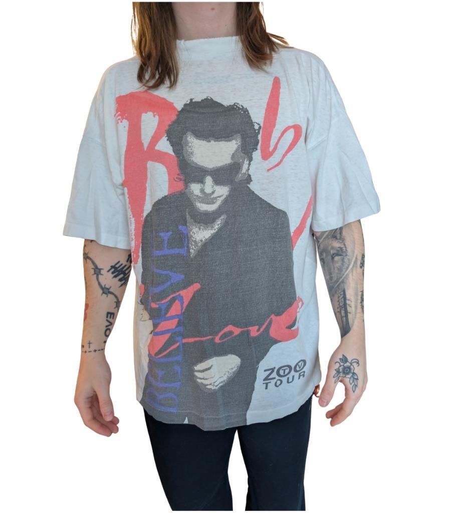 Vintage 1992 U2 Zoo TV Tour T-Shirt, Vintage, Vintage, Vintage, Overige maten