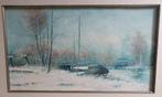 Prachtig winterlandschap in olieverf, mooie zachte kleuren., Ophalen of Verzenden